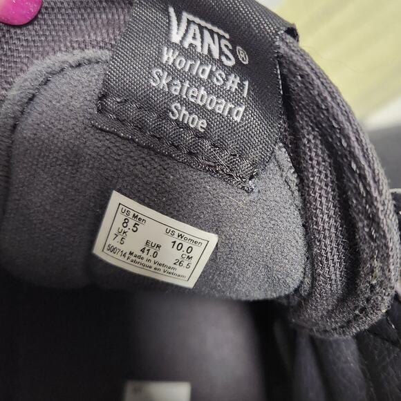 Vans Hi top Skate Shoe Mens 8.5 Womens 10 Charcoal Gray - Picture 6 of 7